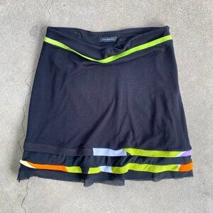 Paramita Skirt with Neon Waist and Trim Detailing